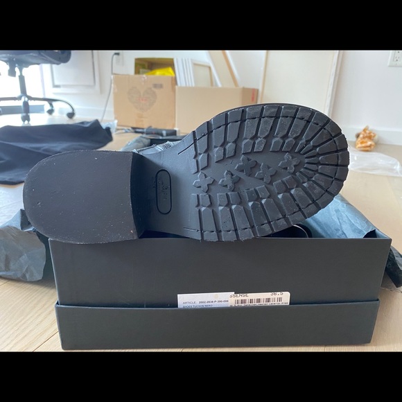 Ann Demeulemeester Black Leather Lace Up Boots - Picture 3 of 5